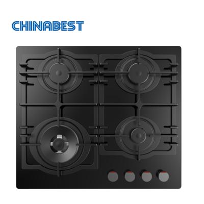 China High Quality Ceramic / Glass 60 Cm 4 Burner Cast Iron Gas Stove Hob for sale