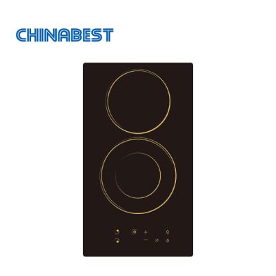 China Hot Selling Ceramic / Glass Tempered Glass 2 Zone Kitchen Cooktop Electric Cooking Stove for sale