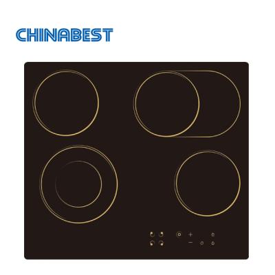 China High Quality Ceramic / Glass Element 4 Zone Ceramic Cooktop Electric Cooking Stove for sale