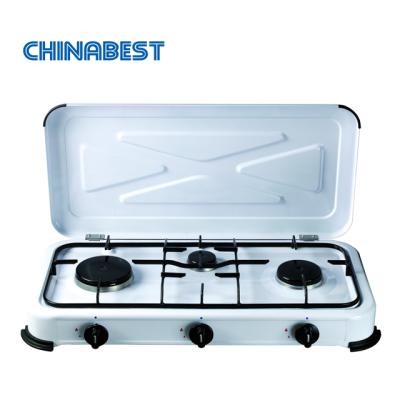 China Chinabest Outdoor Cooking Vatti CE Approved BG03BSM 3 Burners LPG/NG Portable Outdoor Camping Gas Stove for sale