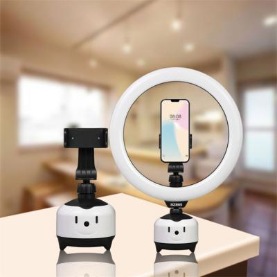 China Mobile Phone 360 ​​Rotation Selfie Face-Tracking Stick with Mobile Phone Fill Light Tripod Video Live Streaming Equipment for sale