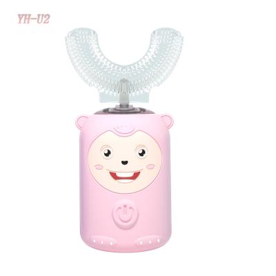 China Amazon Seller Child U-Shaped Teeth Clean Cute Soft Brush Automatic Gum Care Electric Toothbrush for sale