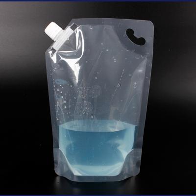 China Moisture Proof Transparent Spouted Liquid Water Bag 50ml~4.5L Bag for sale