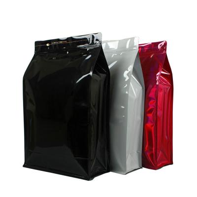 China 10kg capacity moisture proof bag food packaging self sealing bag about aluminum foil with laser film 8 sided sealed free tea bag for sale