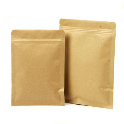 China Wholesale Hot Sale Brown Kraft Paper Packaging Bag With Window, High Quality Flat Bottom Kraft Paper Bag for sale