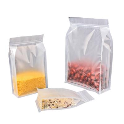 China Packaging Bag Flower Tea Food Sealing Bag Transparent Self Sealing Frosted Bag Plastic Bag for sale