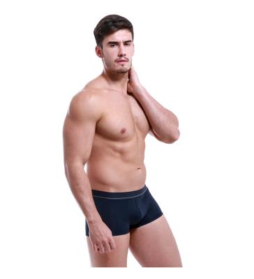 China Wholesale 60S Breathable Men's Underwear Combed Cotton Men's Pouch Stock Double Trunks Breathable Boxers for sale