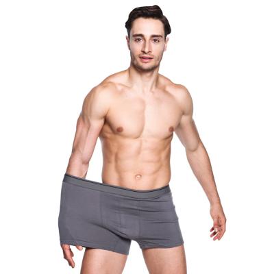 China Breathable 3D Fly Pouch Front Open No Turn Up Cotton Briefs Designers Plus Size Underwear Men Boxer for sale