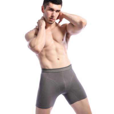 China Wholesale Cotton Mens Spandex Fashion Shorts Breathable Boxer Briefs Hot Underwear for sale