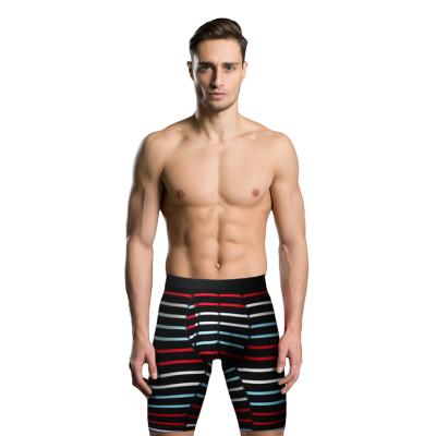 China China Wholesale 3D Breathable Underwear Fly Breathable Boxer Pocket Front Open Men's Cotton Long for sale