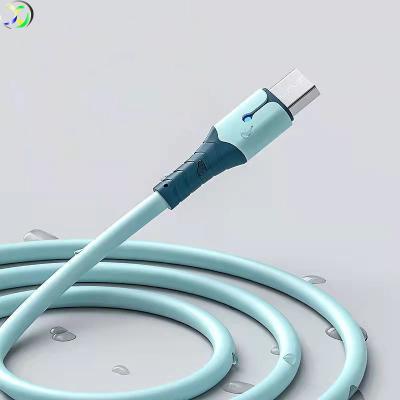 China MP3/MP4 Player 3A Silicone Usb Cable Hot Charging Amazon Type C Led Lightweight Universal Cable for sale