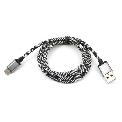 China Nylon Fast Charging Type C Android Usb Player MP3/MP4 Data Sync Usb2.0 Cable for sale