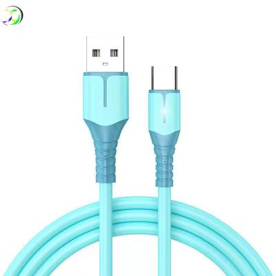 China MP3/MP4 Player Silicone Fast Data Transfer Usb Cable Type C IOS Amazon Seller 3A Micro USB Cable for sale