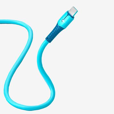 China MP3 / MP4 Player Best Micro Silicone Data Transmission Cable Amazon Quick Charging Type C Cable for sale