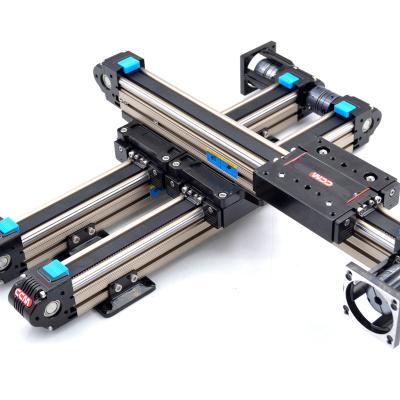 China Smooth Motion OEM 600mm 2 Axis Motion Stage Aluminum XY Linear Rail Stages For Plasma Cleaning Machine for sale