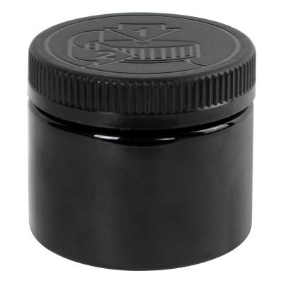 China Household products 8 oz. Low Profile Black PET Pot With Black CRC Cap for sale