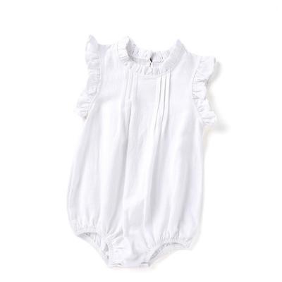 China Canvas / Other Summer Hot Selling Breathable Baby Canvas Bodysuit Sleeveless Rompers for sale