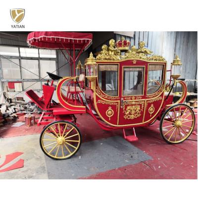 China Royal Pony Strudy Body Carriage Horse Halloween Royal Horse Carriage for sale