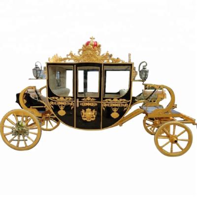 China Exquisite Chinese Manufacturer Wedding Horse-drawn Carriage Tourist Carriage Royal Horse Carriage for sale