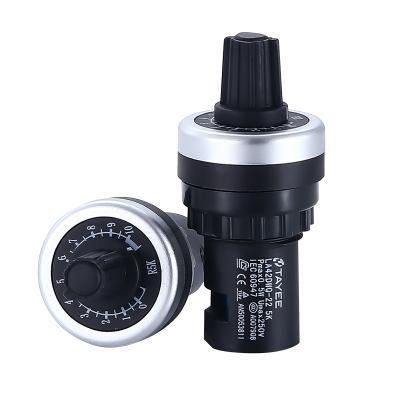 China 1K 2K 5K 10K Ceramic Rotary Potentiometer Precision LA42DWQ-22 Governor For Frequency Converter Speed ​​Regulation for sale