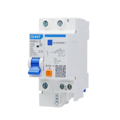 China CHNT 1P 2P 3P 3P+N NXBLE Series RCBO Current Operated Residual Circuit Breaker NXBLE for sale