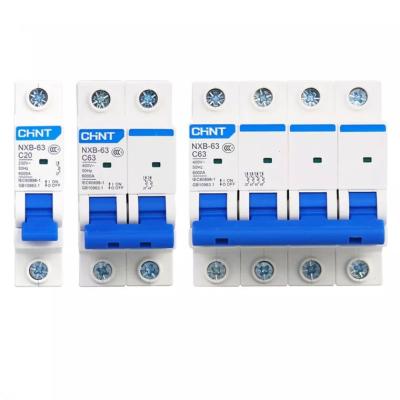 China CHNT NXB-63 Hot Sale MCB 1A 2A 3A 4A 6A 10A 16A 20A 25A 32A 40A 50A 63A Circuit Breakers NXB-63 for sale