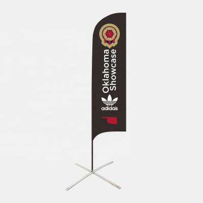 China FLYING Advertising Outdoor Exhibition Event Feather Flag Flying Beach Flag Banner Stand, Teardrop Flag for sale