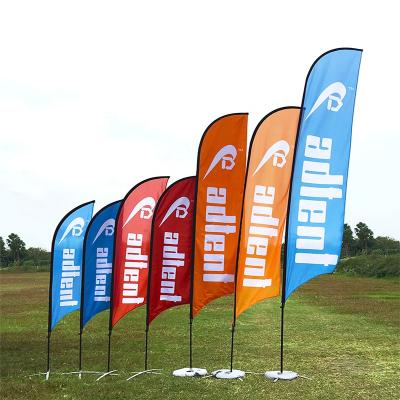 China Good quality factory feathe FLYING custom beach flag directly from teardropr outdoor banner for sale