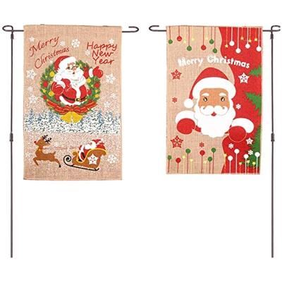 China Cheap Hanging Garden Flag For Merry Christmas for sale