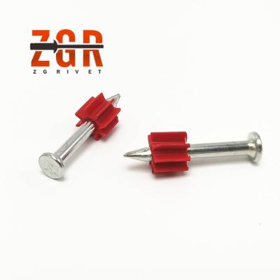 China ZGR Tianjin Flat Power Load Use Galvanized Drive Pin Shooting Nails for sale