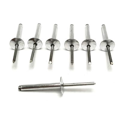 China ISO Hot Selling Big Head Big Edge Big Head Dome Clamp Open Type Dome Countersunk Head Aluminum Blind Rivet for sale