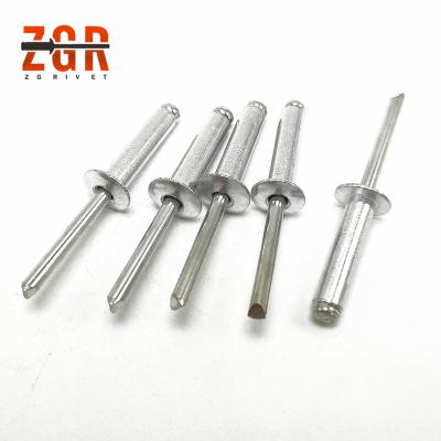 China Stainless Steel Factory Box Packing Shade Rivets Aluminum Galvanized Metal Coutersunk Head Zinc Plating Furniture Pop Rivet for sale