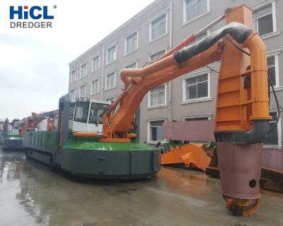 China Construction material shops shipyard HWMD250 800m3/h 2021 HICL mobile and versatile watermaster dredger / amphibious universal dredger for sale