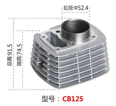 China motorcycle cylinder cylinder block CB125/KYY125 Cylinder Block Kit Gray or Black or  any color for sale