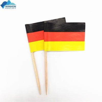 China Barber Shop Germany Cocktail Picks Toothpick Bavarian Germany Flag Brands Cupcake Toppers For Celebration Party Cake Decorations for sale