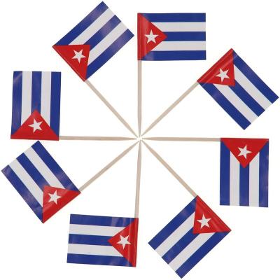 China Health Care Institute Cuba Toothpicks Flags, Cuba Flag Toothpicks Perfect for Sandwiches, Deserts, Drinks, Cocktail Stick Toothpicks for sale