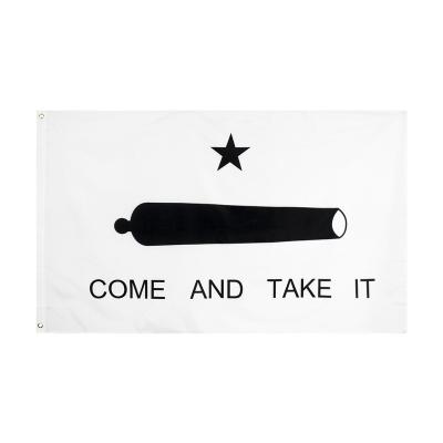 China Barber Shop Wholesale 100% Stock Polyester 3x5 FT M4 Assault Rifle Come Take It Flag for sale