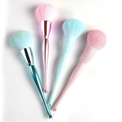 China Angular Blush 2021 Pink Professional Makeup Set Brushes Loose Powder Brush Dispenser With Case Private Label for sale