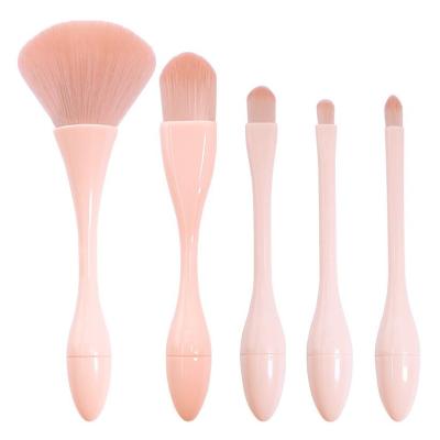 China Angular Blush Make Up Brushes Private Label Luxury Professional Makeup Brush Set With Brush Bag for sale