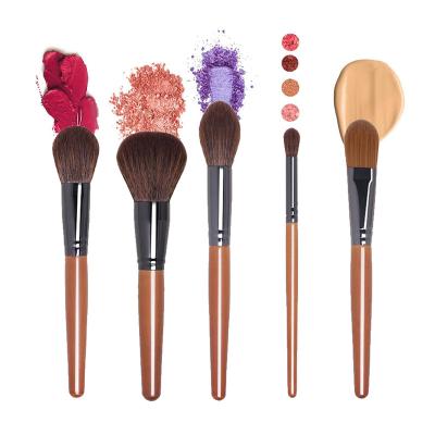 China Angular Blush Synthetic Plastic Handle Box Wholesale Makeup Brushes 9pcs Private Label Packaging Custom Hair Brush Set for sale