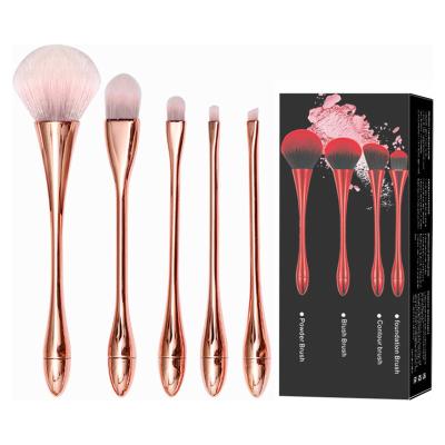 China Angular blush makeup brush set 2021 hot selling products color synthetic hair make up brush set for sale