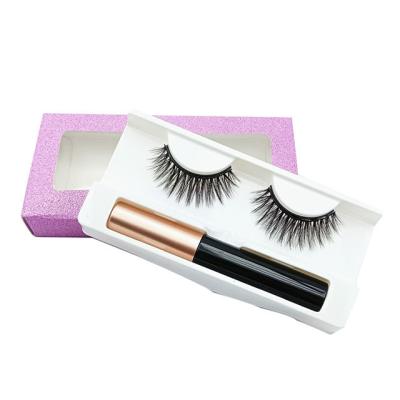 China Wholesale Magnetic False Eyelash Russian Loop Strip Lashes Mostcos Mink Lashes Natural Hand Made Seller Magnetic False Eyelashes Sets for sale