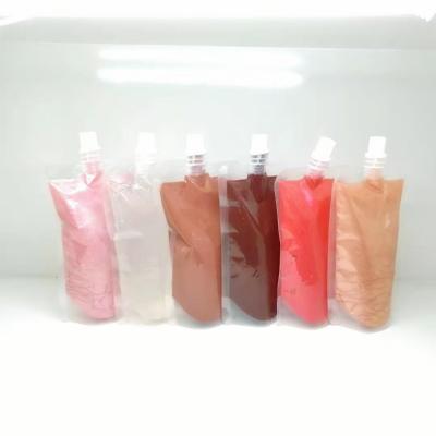 China Wholesale Cosmetic 200ml vegan lip gloss nude sunscreen lip gloss custom glossy clear base for sale