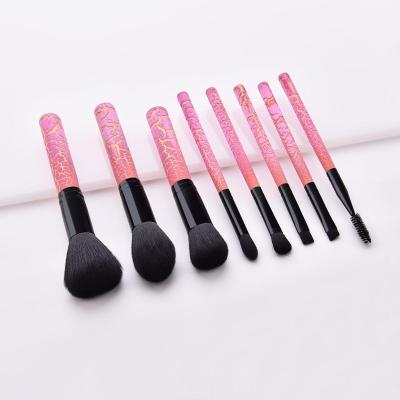 China Angular Blush 8pcs Makeup Set Brush Low Moq Cosmetic Brush Kit Select Customize Private Label Brush for sale