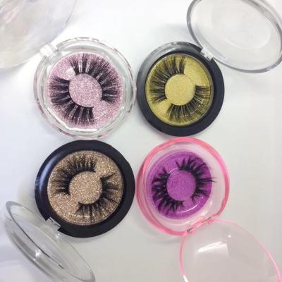 China Thick Luxury Custom Eyelash Packaging Mink Lashes Private Label 25mm Mink Eyelashes and eyelash box for sale