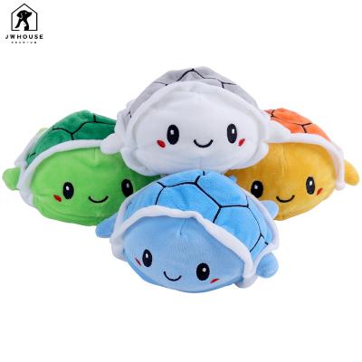 China stuffed & 1PC Reversible Plush Toy Stuffed Angry Flip Happy Turtle Plush Toys Soft Cute Double-Sided Colorful Animal Doll Kids Popular Gifts for sale