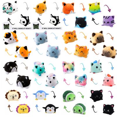 China Viable 31 Styles Double Cat Gato Kids Plushie Animals Unicorn Sided Flip Doll Cute Toy Stuffed Animals For Pulpos Sound Doll Stuffed Plush Toy for sale