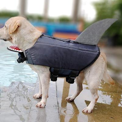 China China Factory Sustainable Gray Shark Dog Life Jacket Vest For Pet for sale