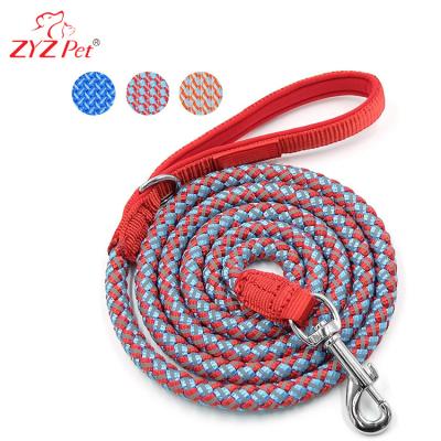 China Viable Elastic Smart Bite Webbing Dog Leash Heavy Duty Wear Resistant Nylon Rope for sale