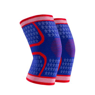 China Sports Adult Patella Knee Pads Silicone Elastic Knee Left Knitted Breathable Knee Pad for sale